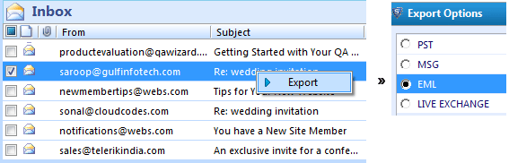 single vm edb export